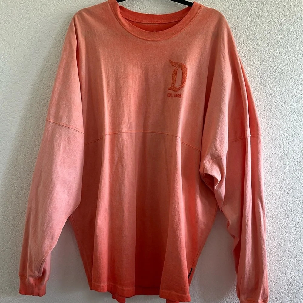 Disney Spirit Jersey Women’s Long sleeve Shirt Orange Peach